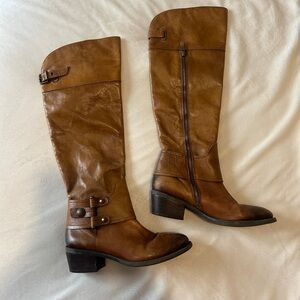 Vince Camuto Brown Leather Knee-High Boots